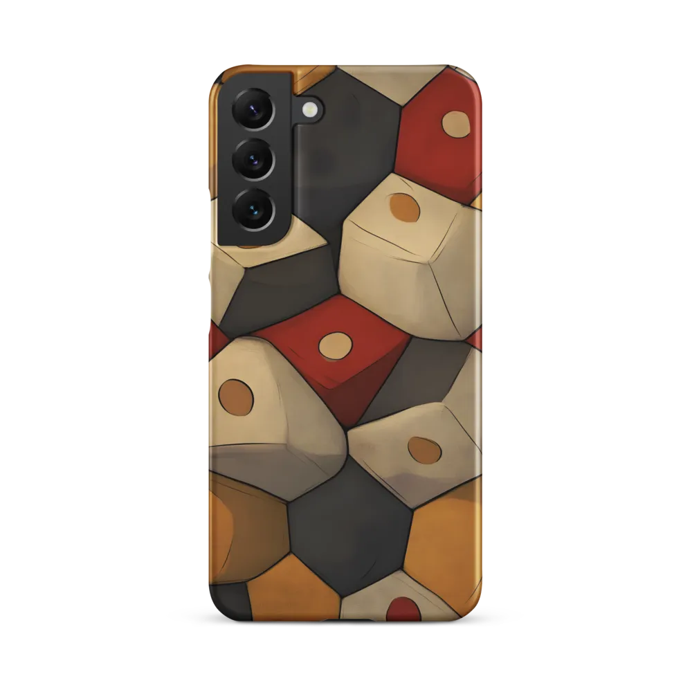 Interlocking Hexagons: An Abstract Dance of Color