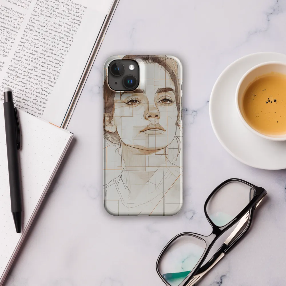 Geometric Serenity: A Minimalist Portrait