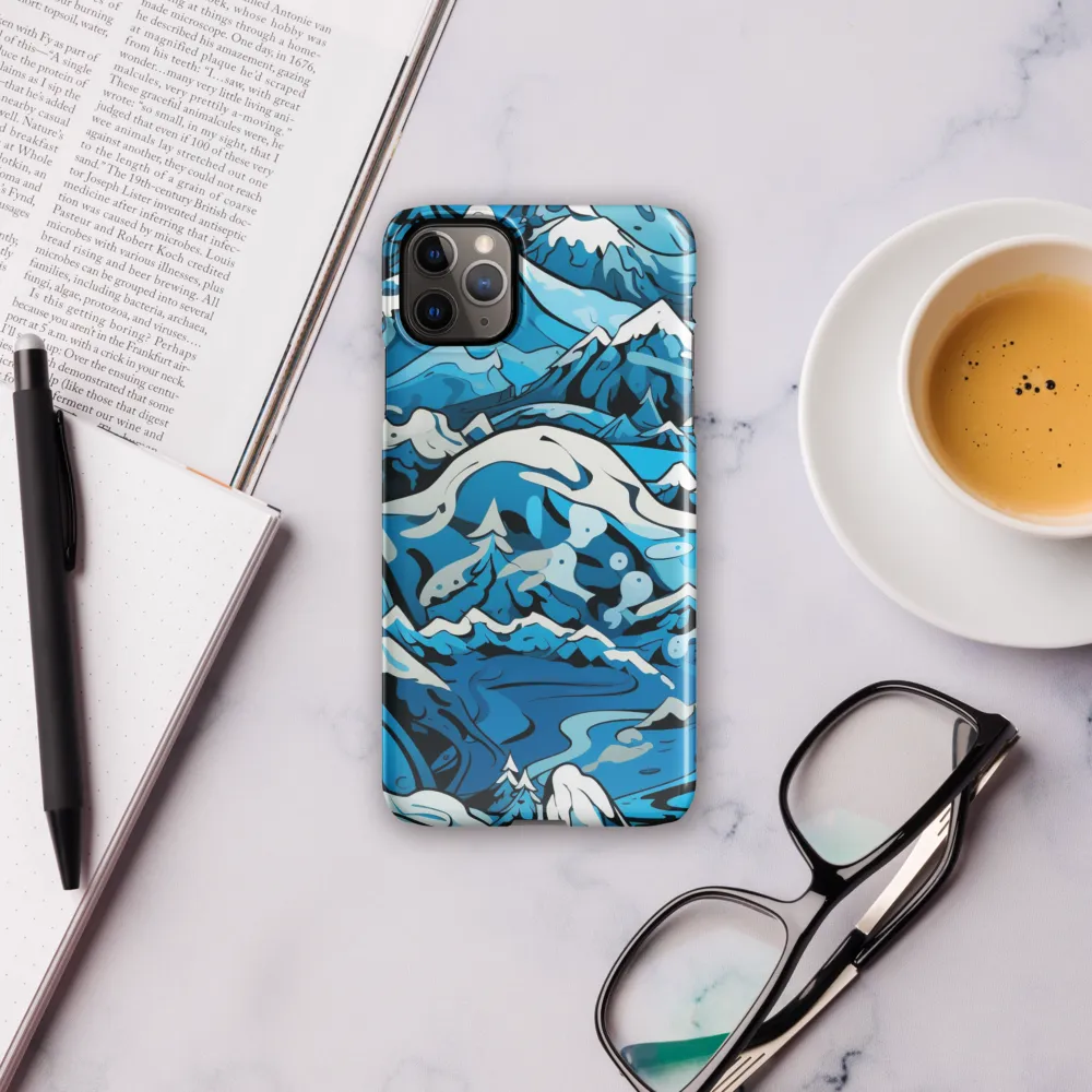 Frozen Harmony: A Blue Mountain Odyssey | Phone Case |  11 Pro Max | Snap Case | Glossy