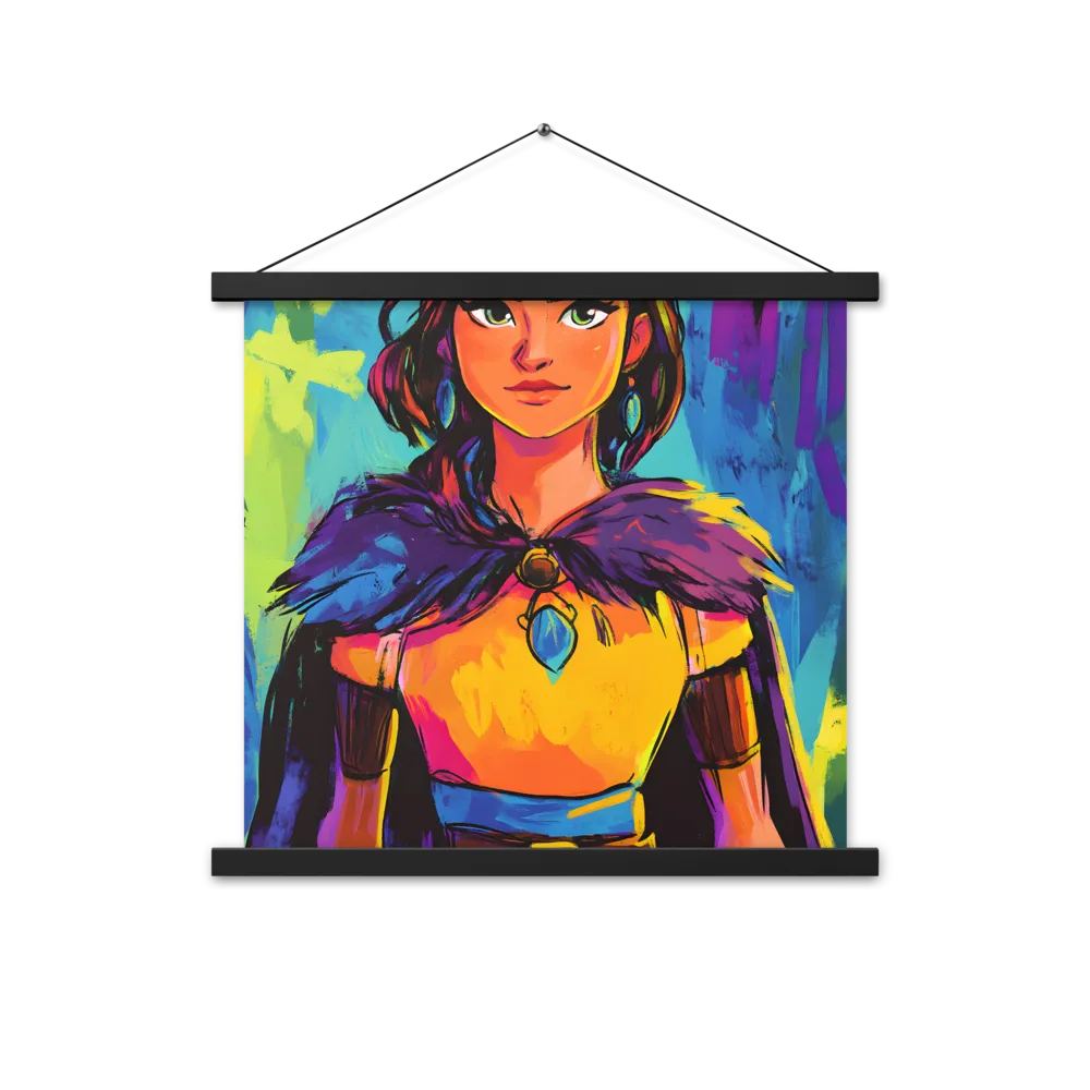 Guardian of Colors | Poster With Black Wood Hanger | 18″×18″