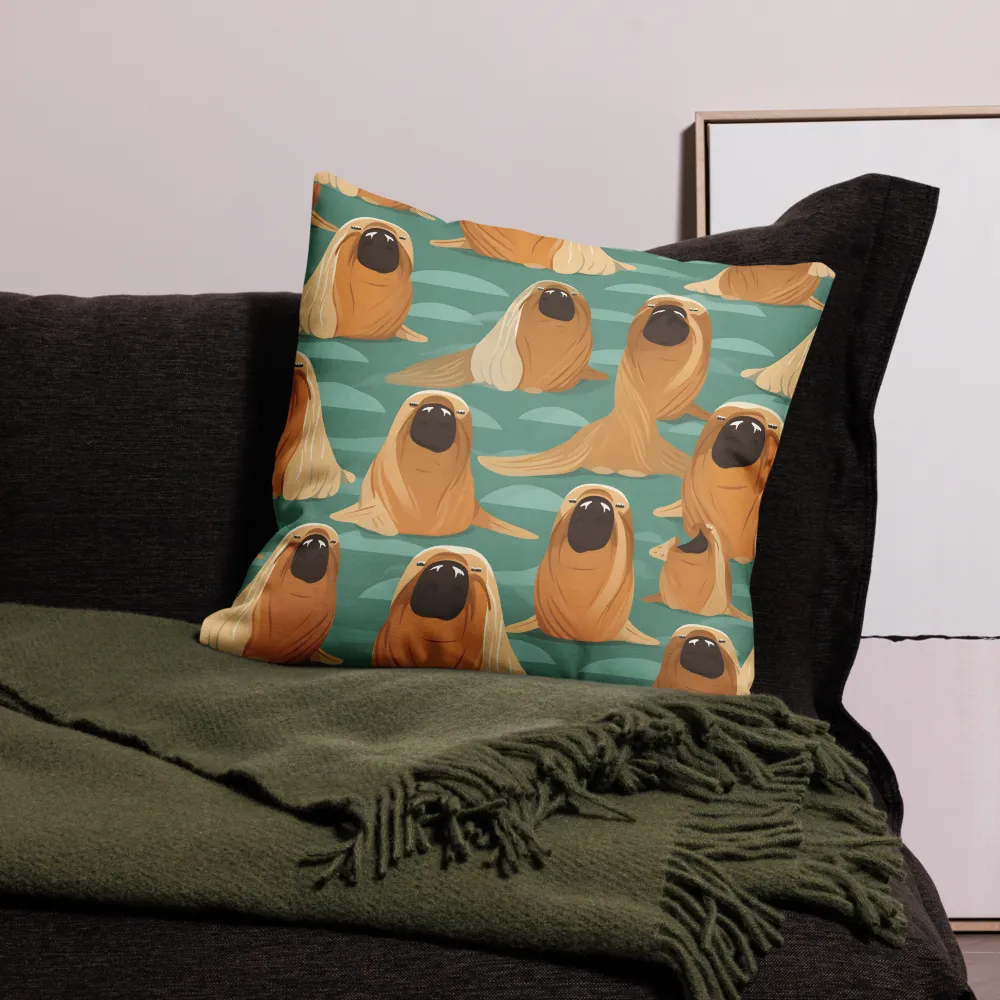 Whimsical Walrus Wonderland | Pillow & Pillow Case | Multiple Sizes