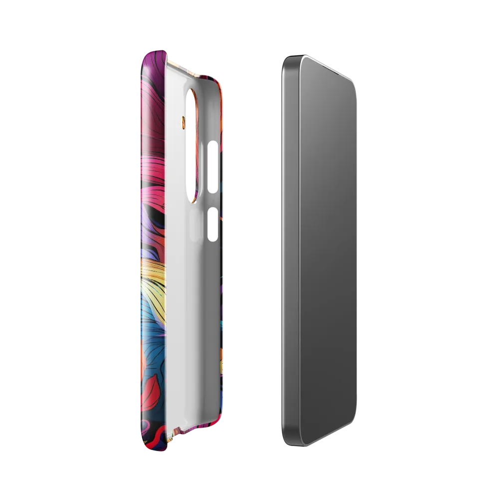 Floral Symphony | Phone Case |  S24 | Snap Case | Glossy