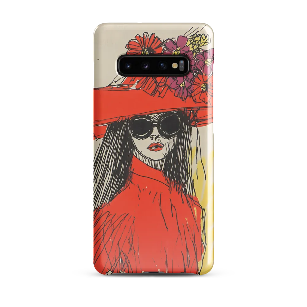 Floral Elegance: A Bold Fashion Statement | Phone Case |  S10 Plus | Snap Case | Glossy