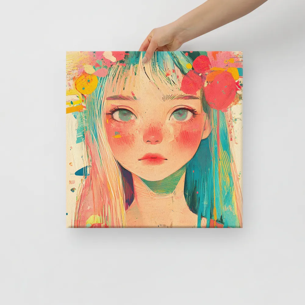 Whimsical Blossom | Canvas | 16″×16″