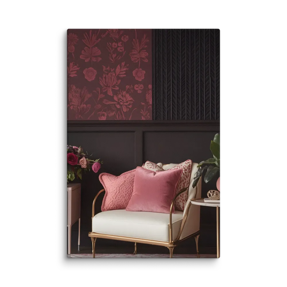 Elegance in Contrast: A Modern Interior Design | Canvas | 16″×24″