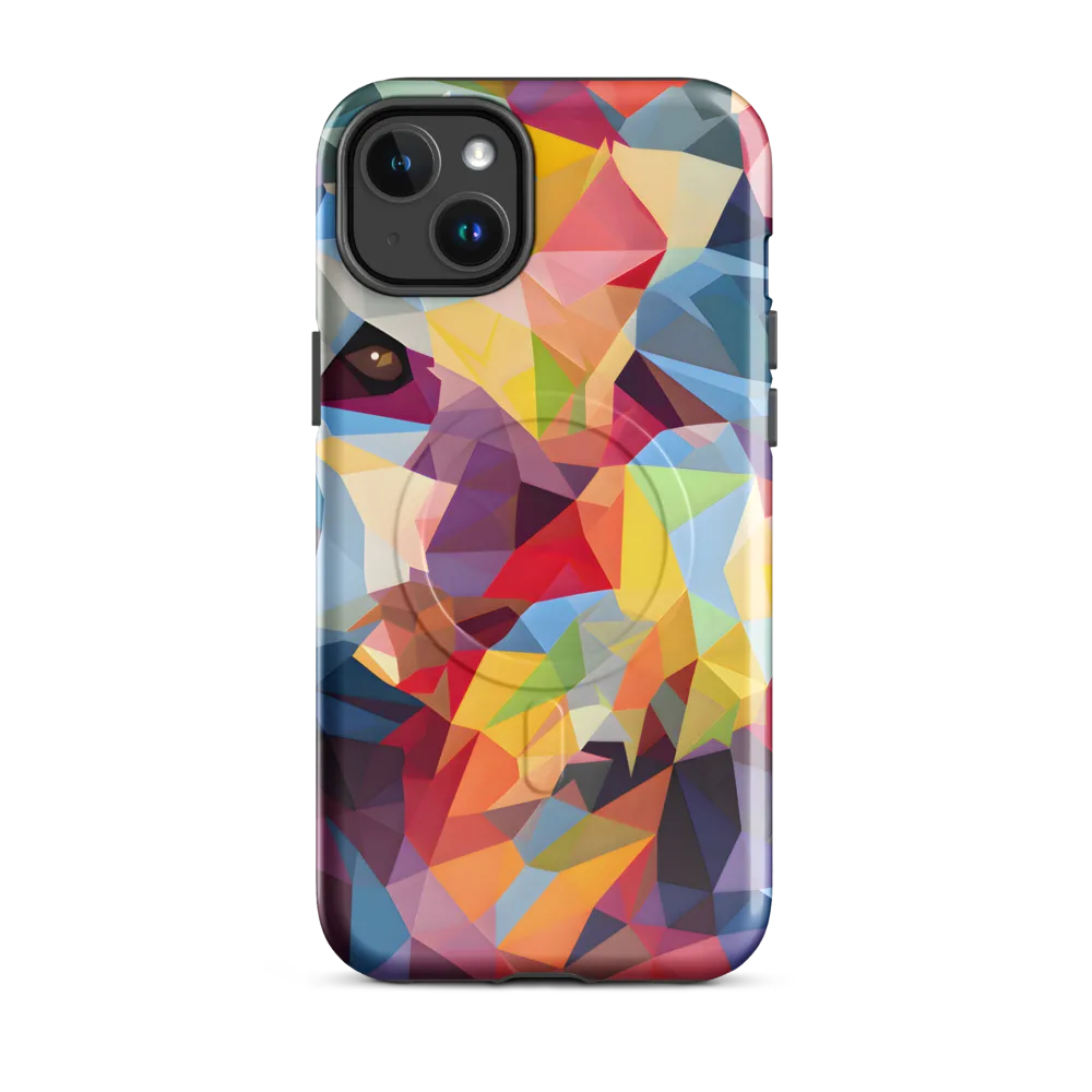 Playful Geometry: The Bear's Face | Phone Case |  14 Plus | MagSafe® Tough Case | Glossy