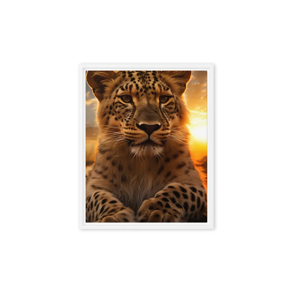 Regal Presence: The Leopard at Sunset
