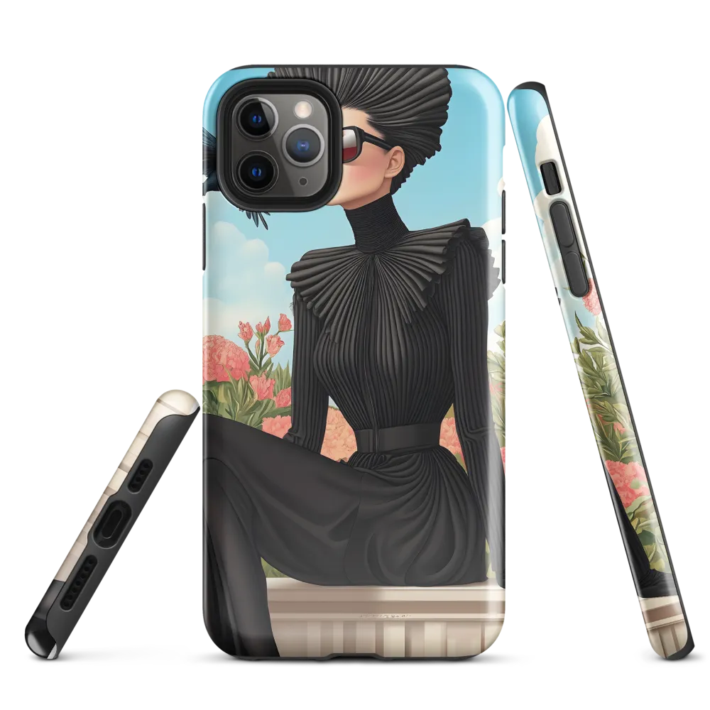 Chic Elegance in Bloom | Phone Case |  11 Pro Max | Tough Case | Glossy