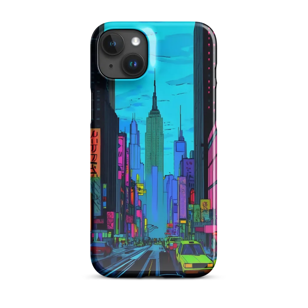 Neon Dreams of the City | Phone Case |  15 Plus | Snap Case | Glossy