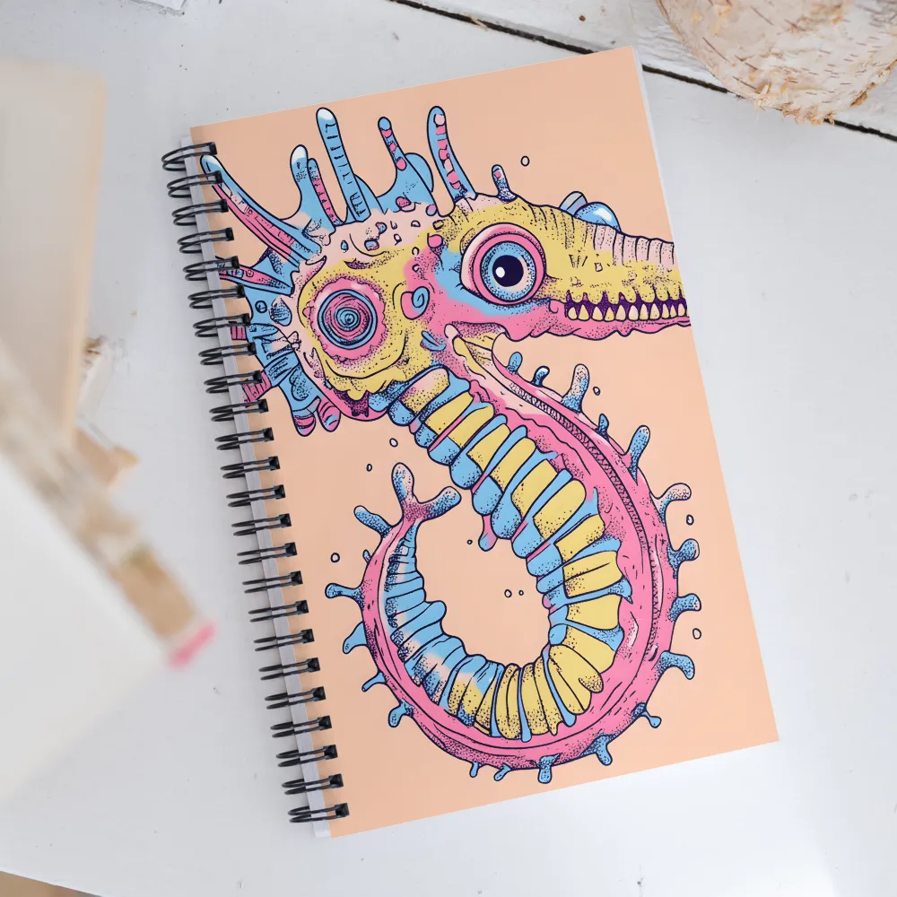 Whimsical Sea Dragon: An Intricate Fantasy | Spiral Notebook