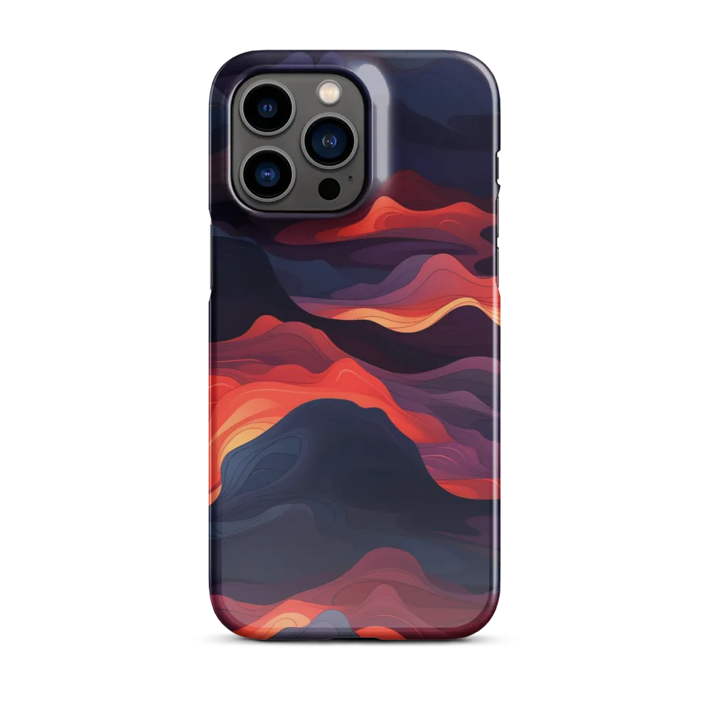 Ethereal Waves of Color | Phone Case |  14 Pro Max | Snap Case | Glossy
