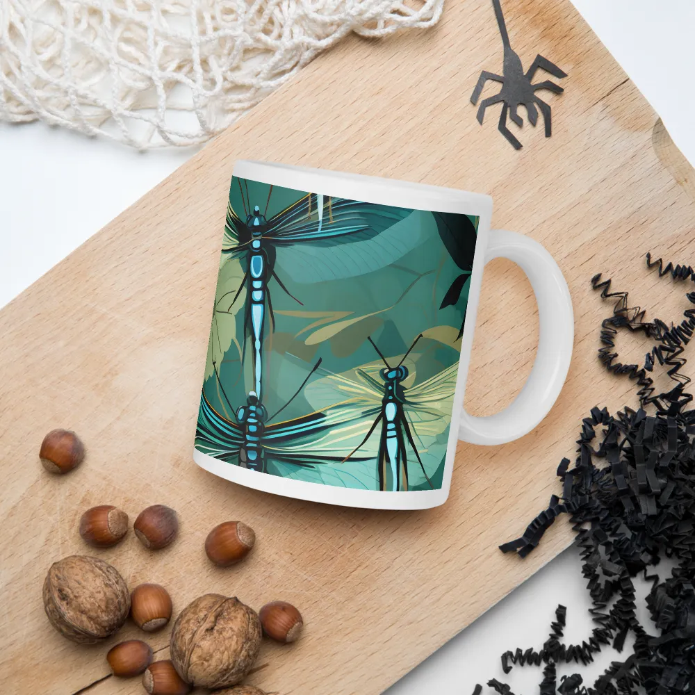 Whispers of Nature: Dragonflies in Harmony | Mugs | Multiple Sizes & Colors