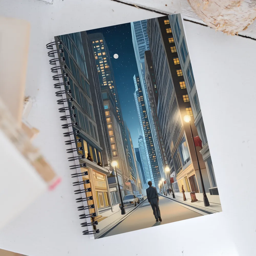 Nocturnal Reflections | Spiral Notebook