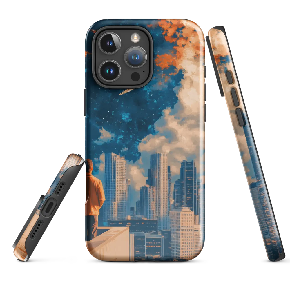 Cosmic Curiosity: A Glimpse into the Future | Phone Case |  16 Pro Max | Tough Case | Glossy