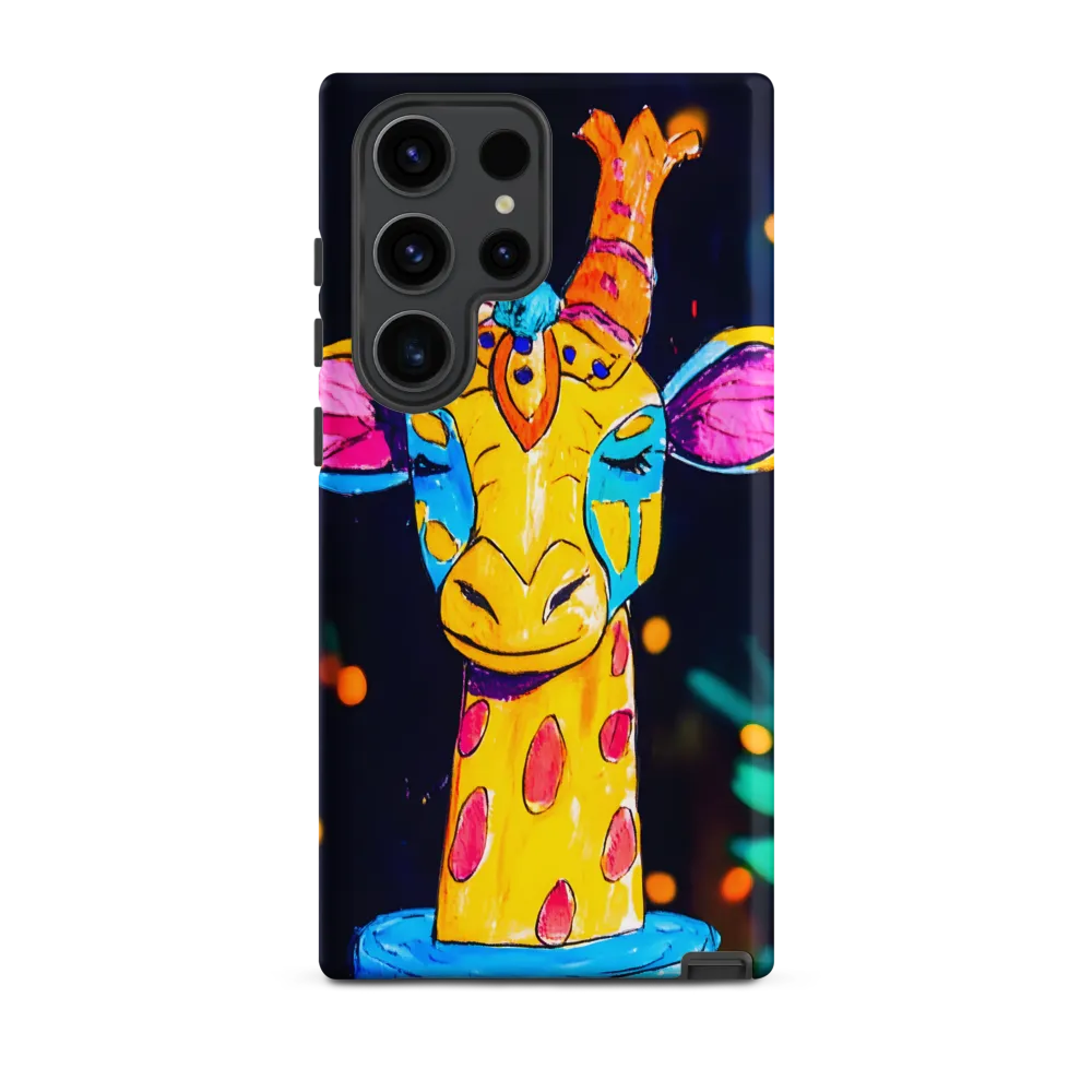 Whimsical Giraffe in Vibrant Colors | Phone Case |  S23 Ultra | Tough Case | Matte