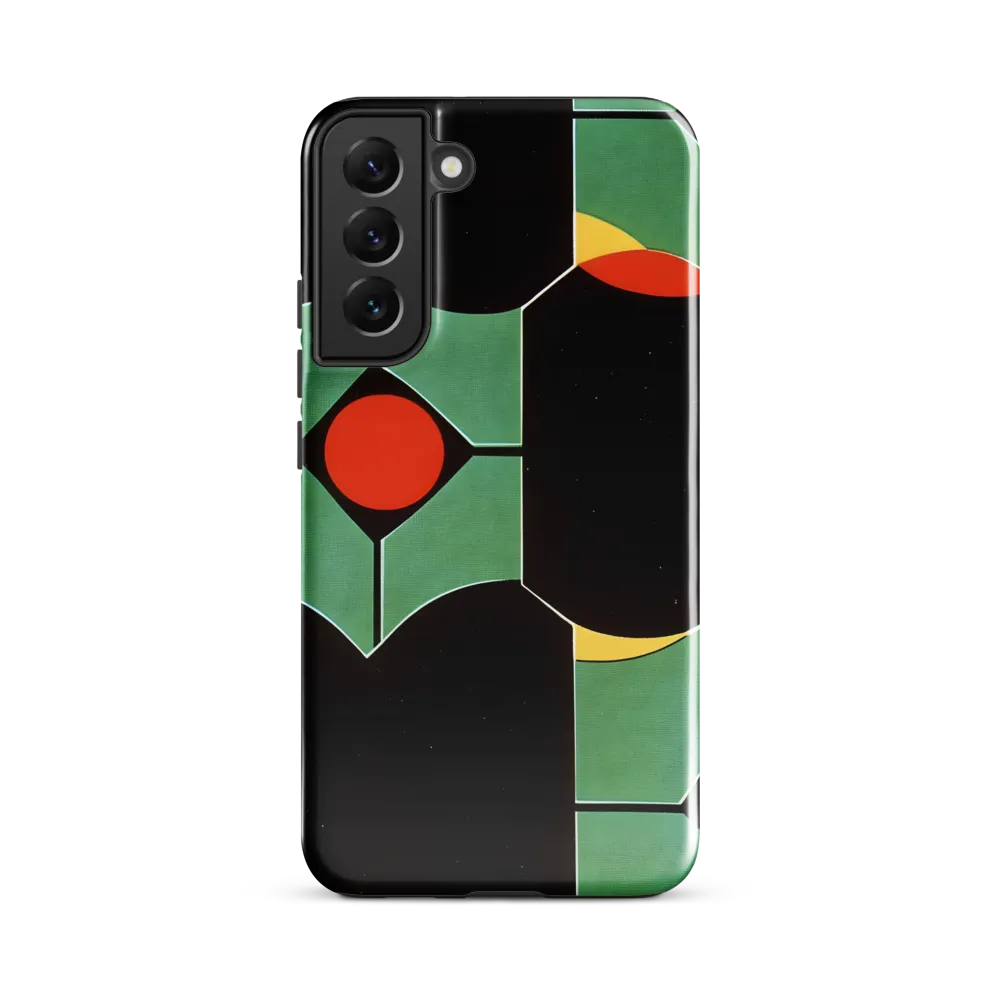 Modular Green Panels with Red Discs