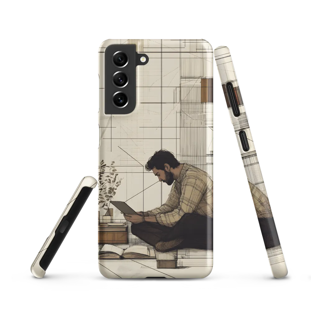 Quiet Reflections in Line | Phone Case |  S21 | Snap Case | Matte