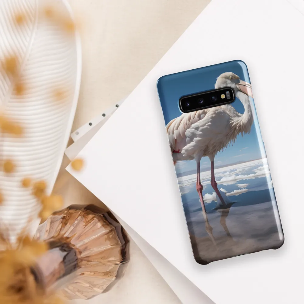 Graceful Solitude of a Flamingo | Phone Case |  S10 Plus | Snap Case | Glossy