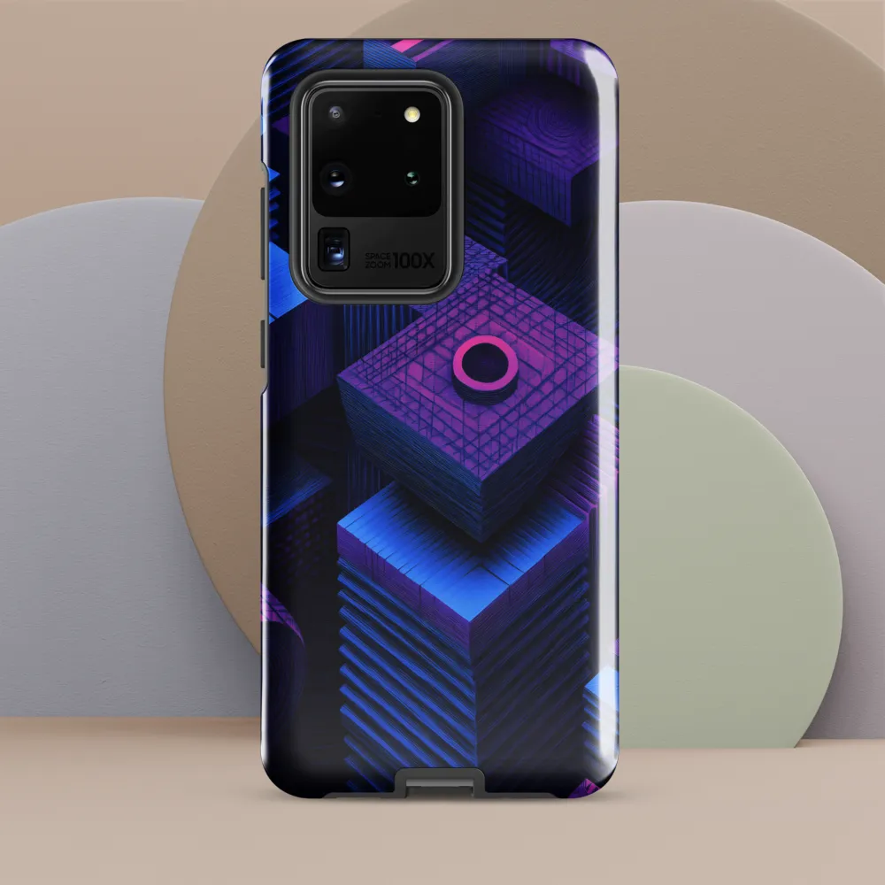 Geometric Dreams in Blue and Purple
