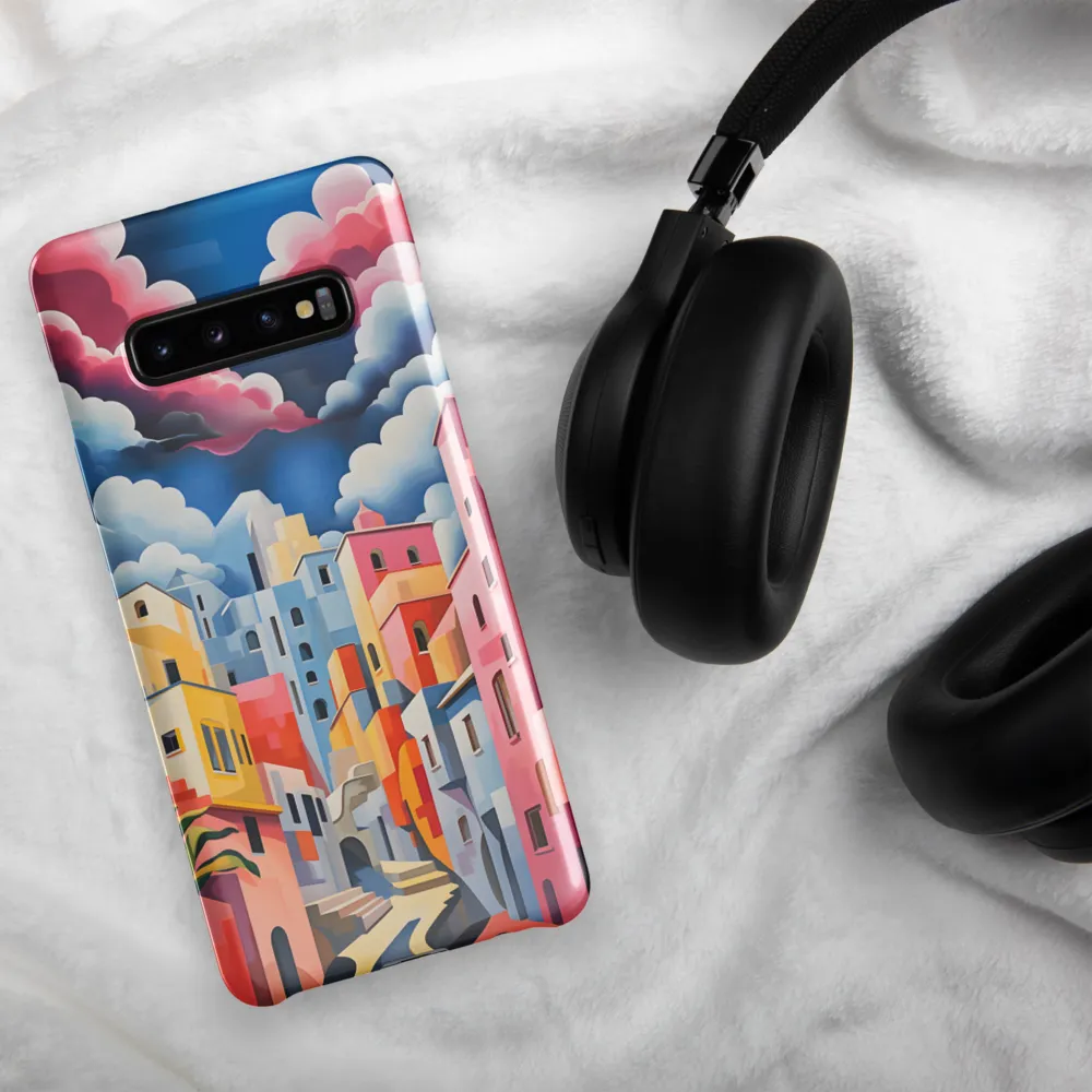 Whimsical Cityscape | Phone Case |  S10 Plus | Snap Case | Glossy