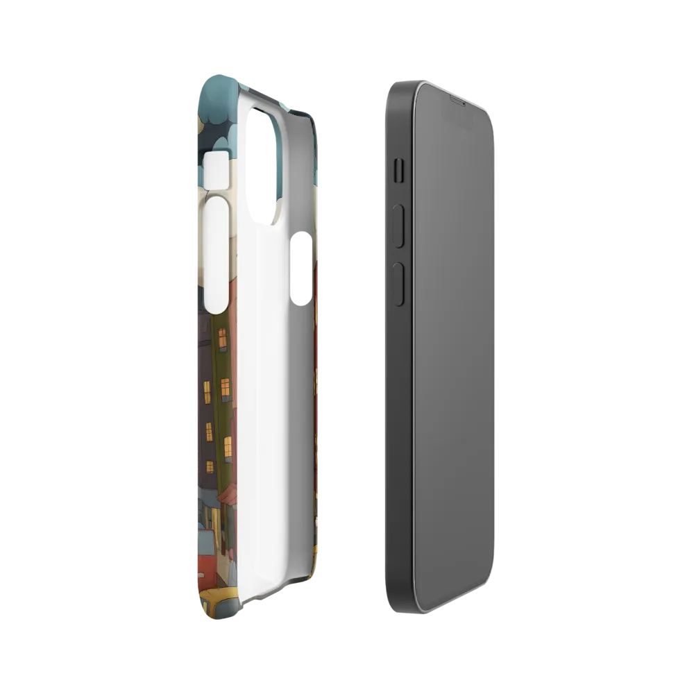 Urban Symphony: A City Awakens at Dusk | Phone Case |  13 Mini | Snap Case | Matte