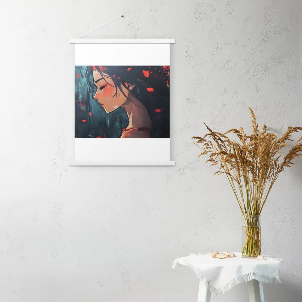 Whispers of Melancholy | Poster With White Wood Hanger | 18″×24″