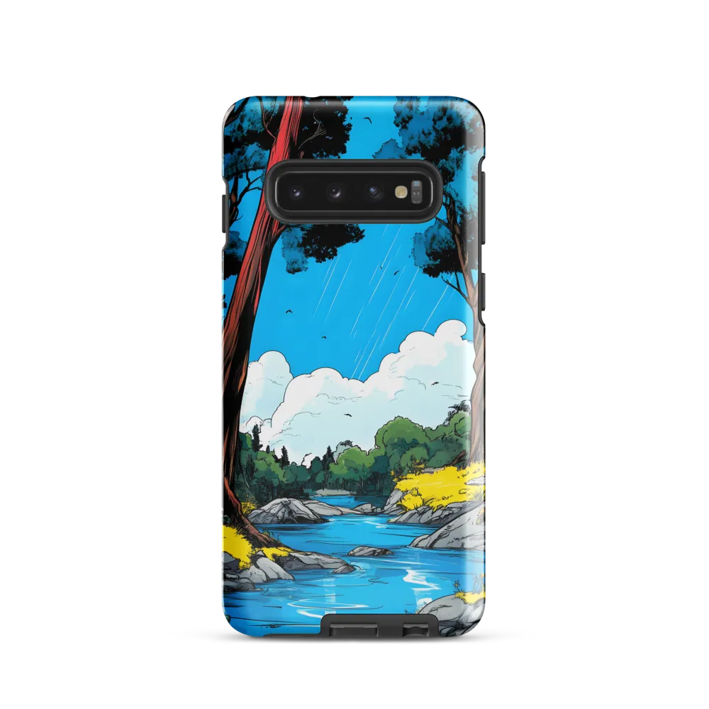 Tranquil River in a Comic Landscape