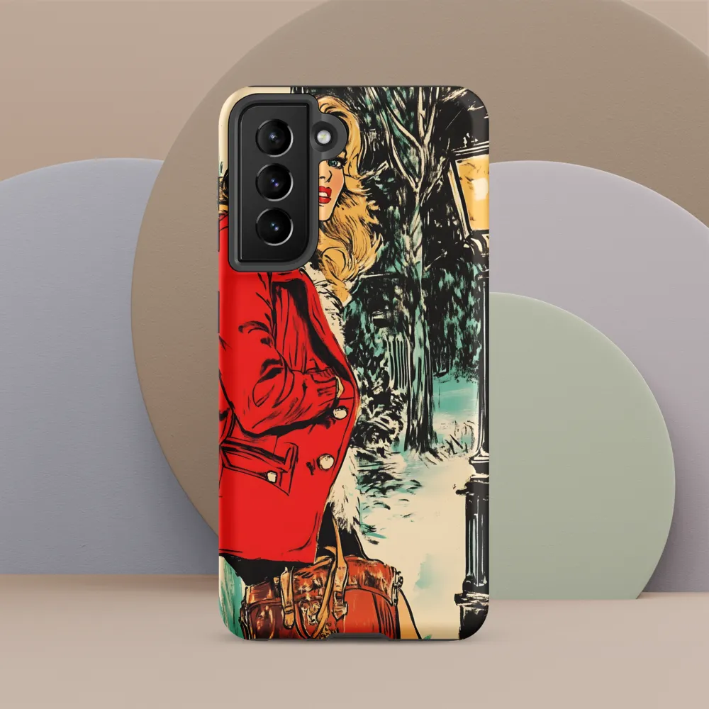 Winter Glamour in Red | Phone Case |  S21 | Tough Case | Matte