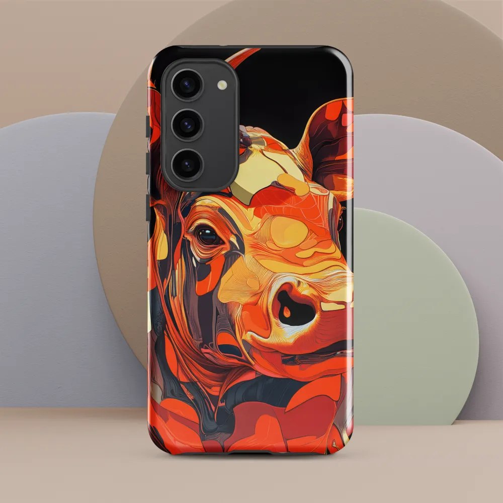 Modern Serenade: The Vibrant Cow