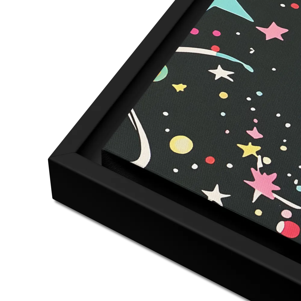 Cosmic Dreamer | Canvas with Black Frame | 16″×16″