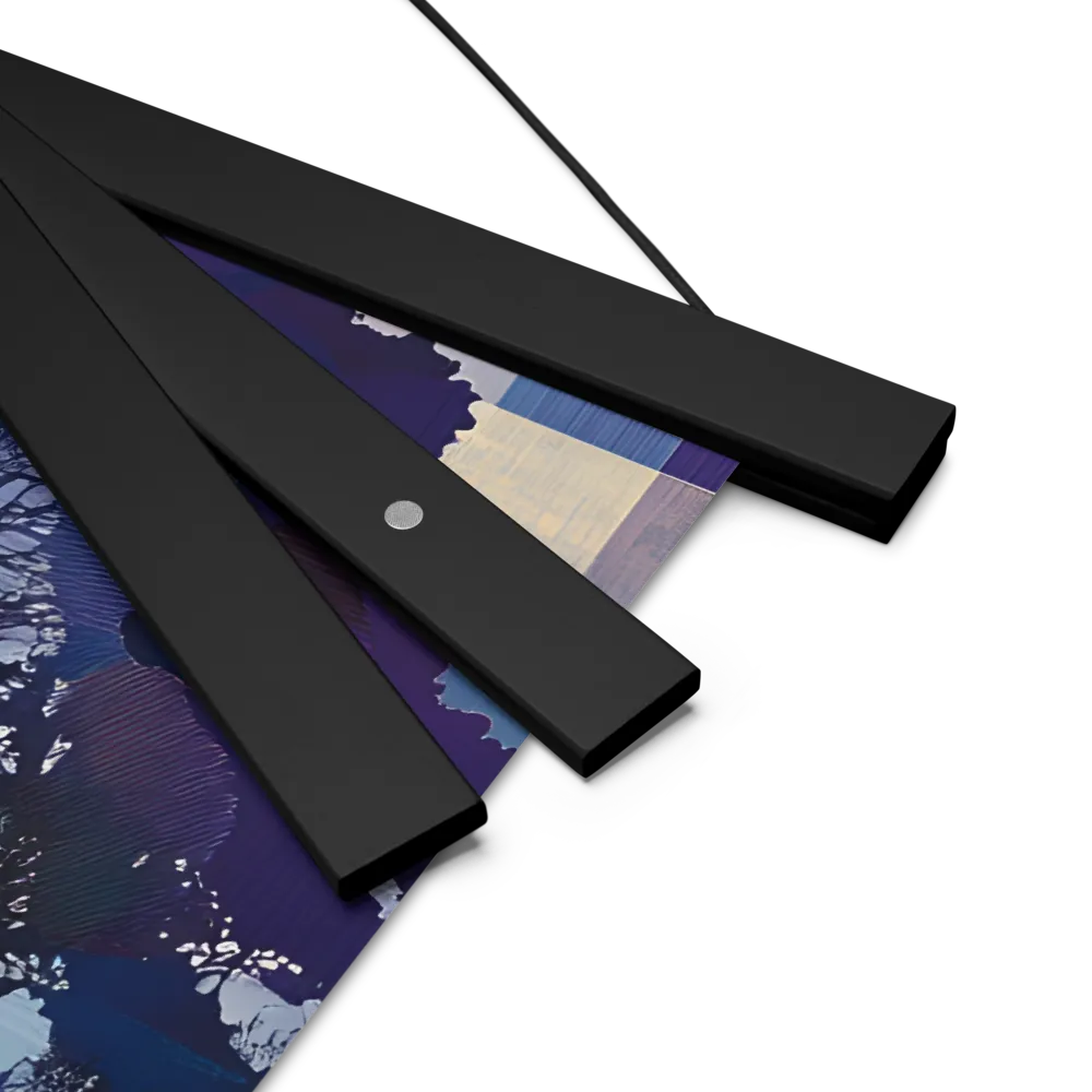 Tranquil Geometry: A Journey Through Color | Poster With Black Wood Hanger | 18″×18″