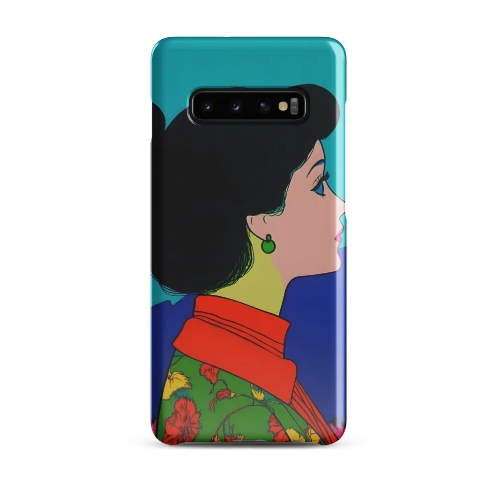 Whispers of Color: A Pop Art Portrait | Phone Case |  S10 Plus | Snap Case | Glossy