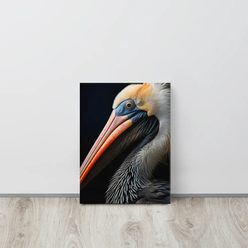 Majestic Portrait of a Pelican | Canvas | 12″×16″