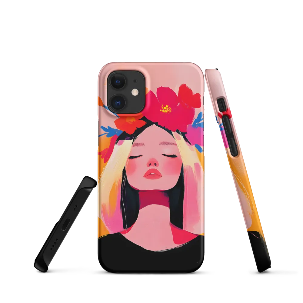 Floral Serenity | Phone Case |  12 Mini | Snap Case | Matte