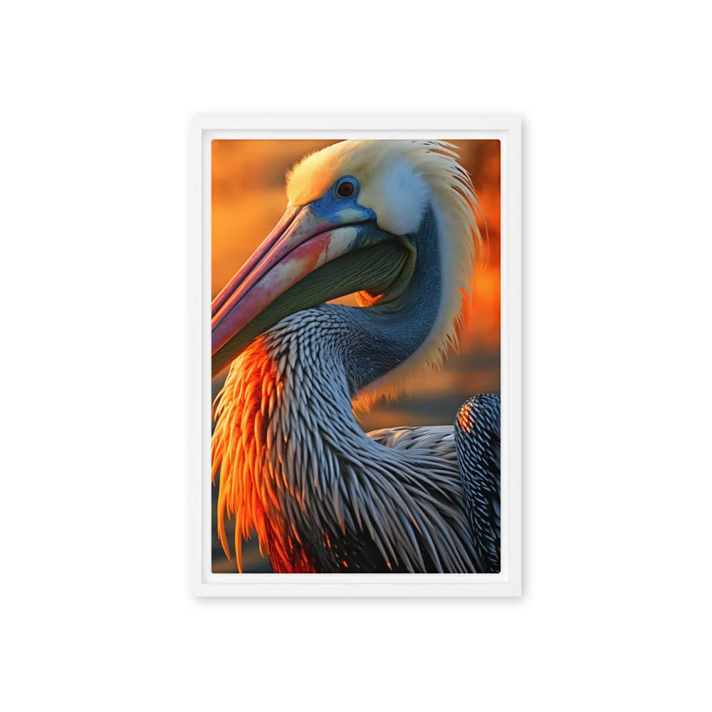 Elegance of the Pelican at Sunset