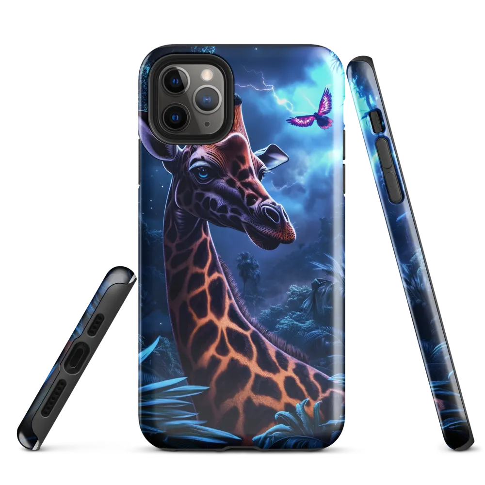 Mystical Giraffe in Twilight Jungle | Phone Case |  11 Pro Max | Tough Case | Glossy