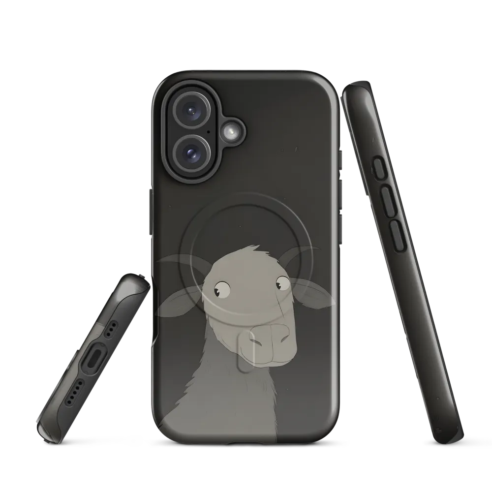 Whimsical Goat in Darkness