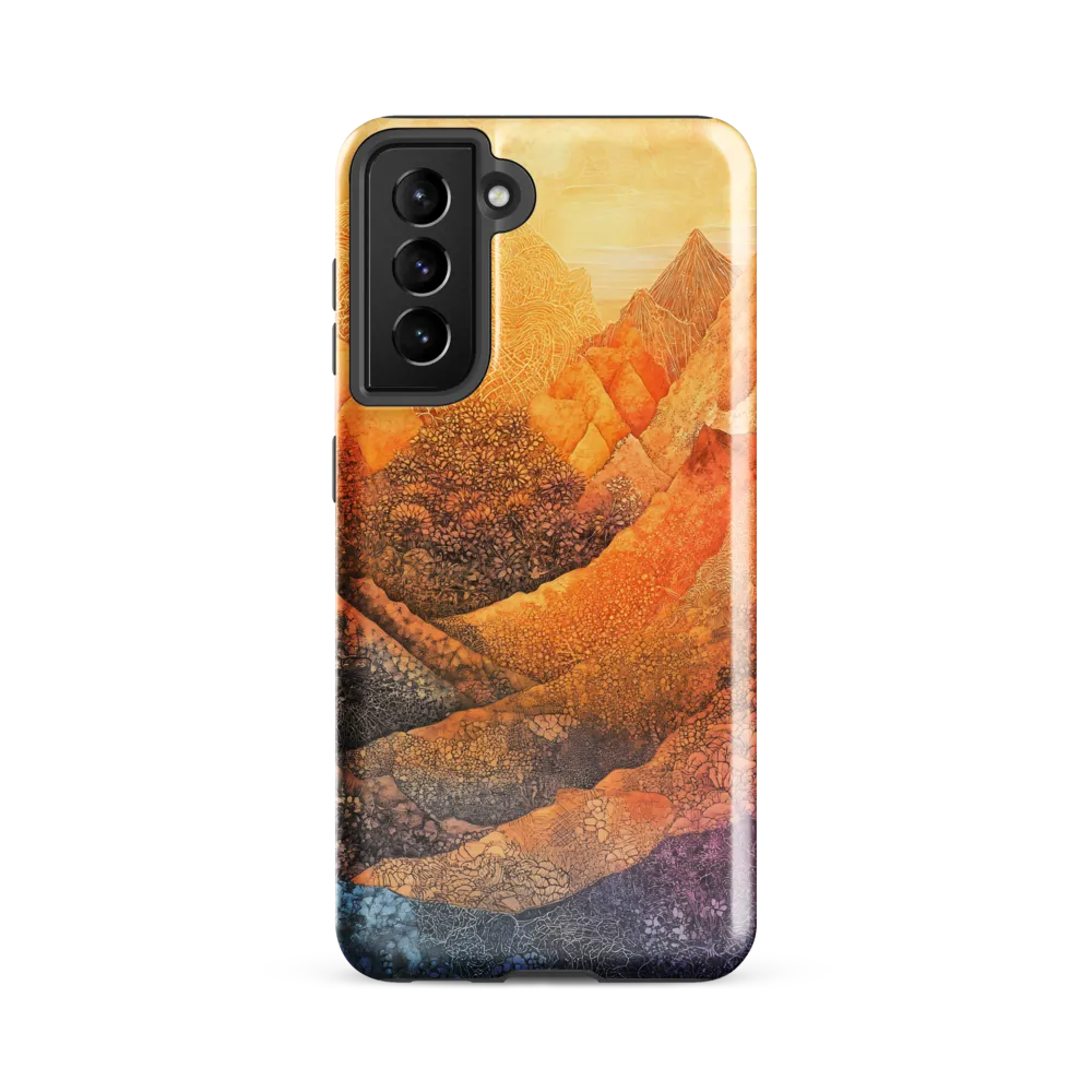 Serene Peaks of Color