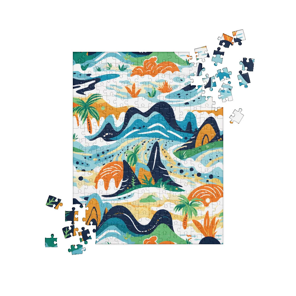 Abstract Tropical Landscape
