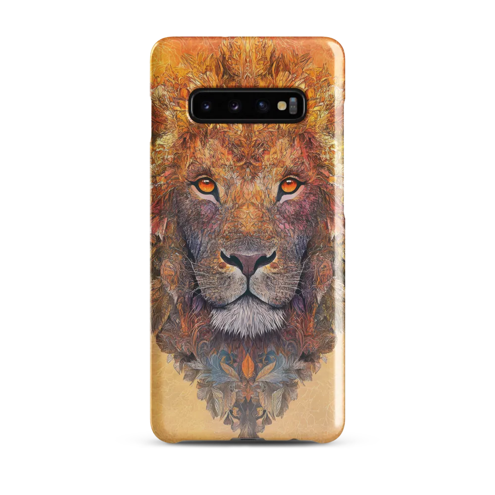 Royal Splendor: The Majestic Lion | Phone Case |  S10 Plus | Snap Case | Glossy