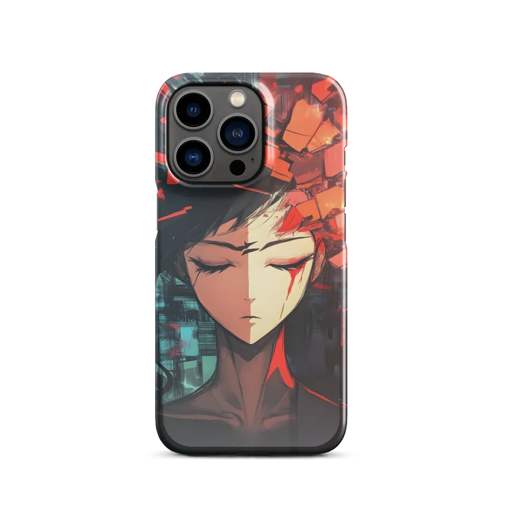 Fragmented Mind: The Silent Struggle | Phone Case |  13 Pro | Snap Case | Glossy