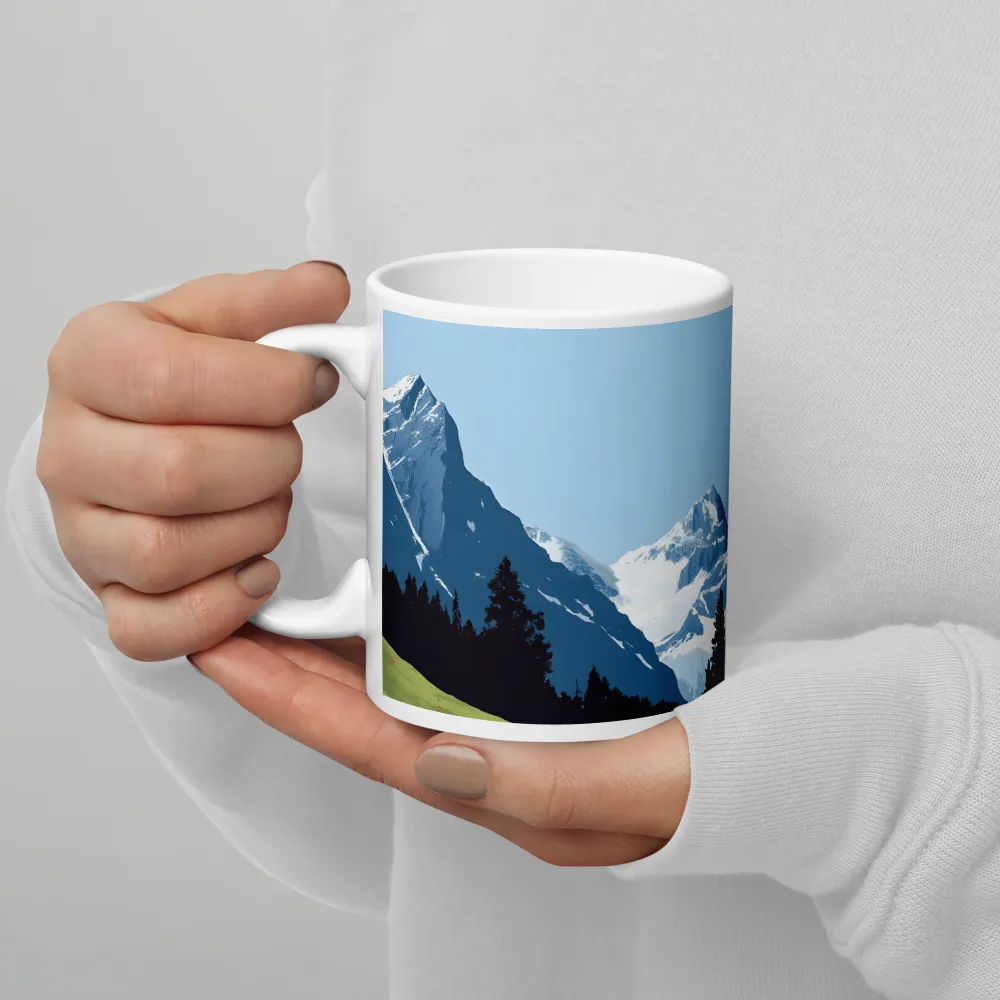 Tranquil Mountain Retreat | Mug with White inside | 11 oz