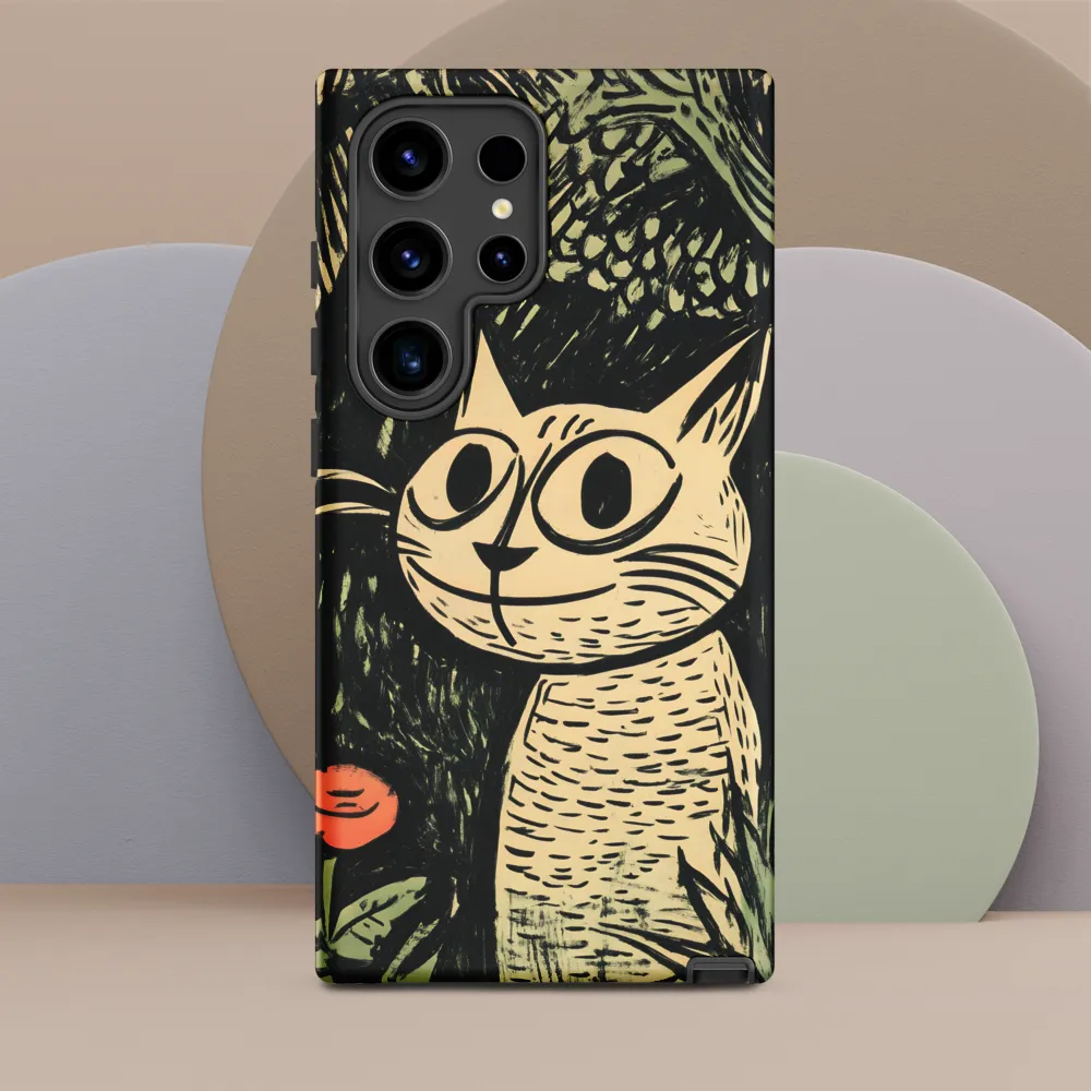 Whimsical Cat in the Forest