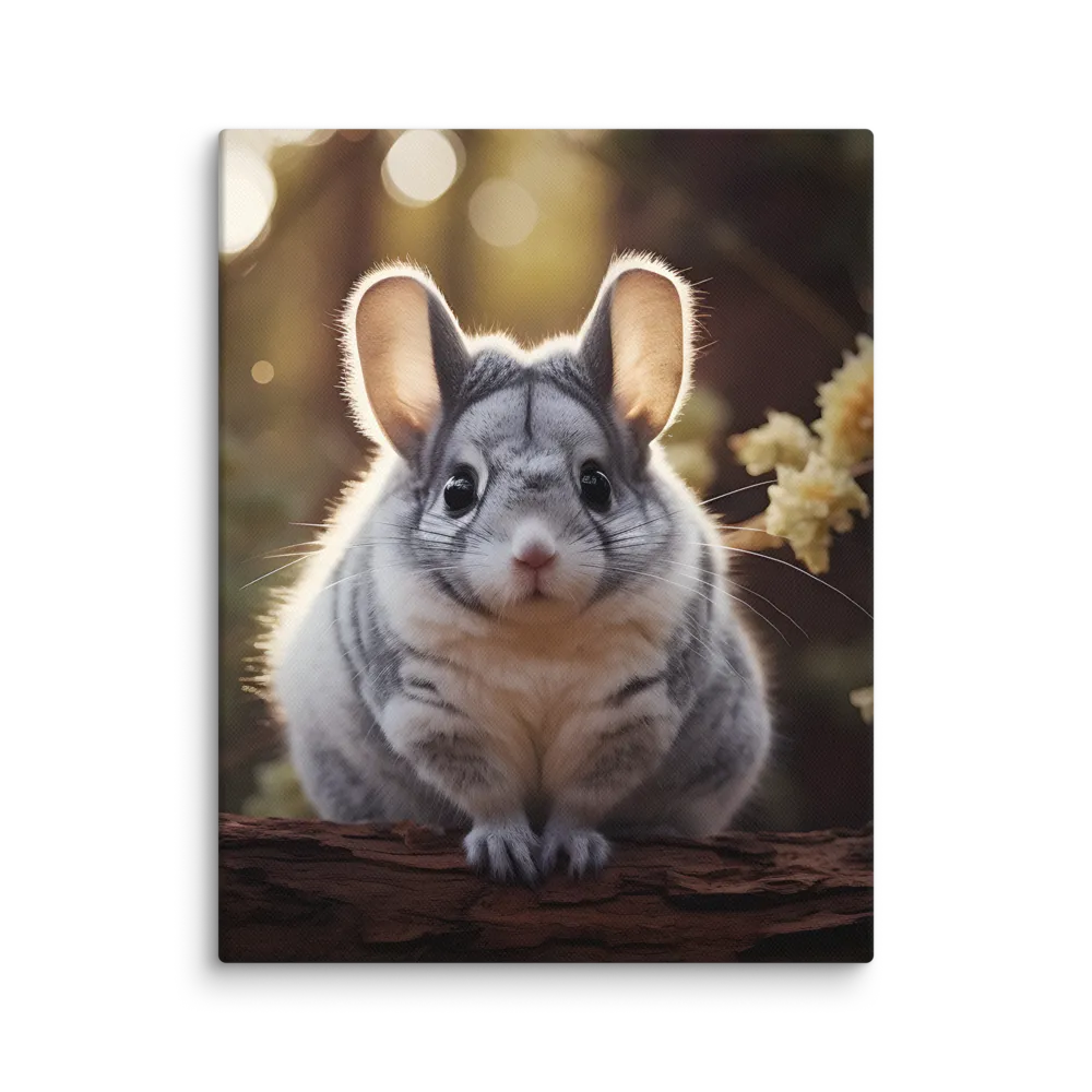 Curious Chinchilla in the Forest