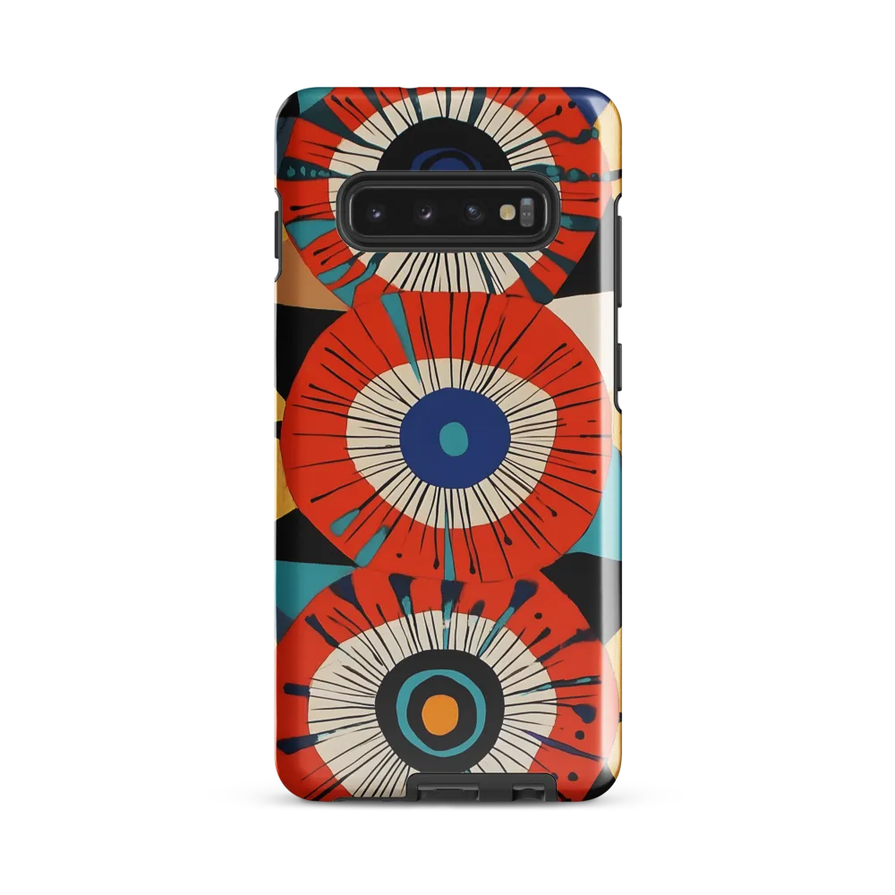 Vibrant Concentric Harmony | Phone Case |  S10 Plus | Tough Case | Glossy