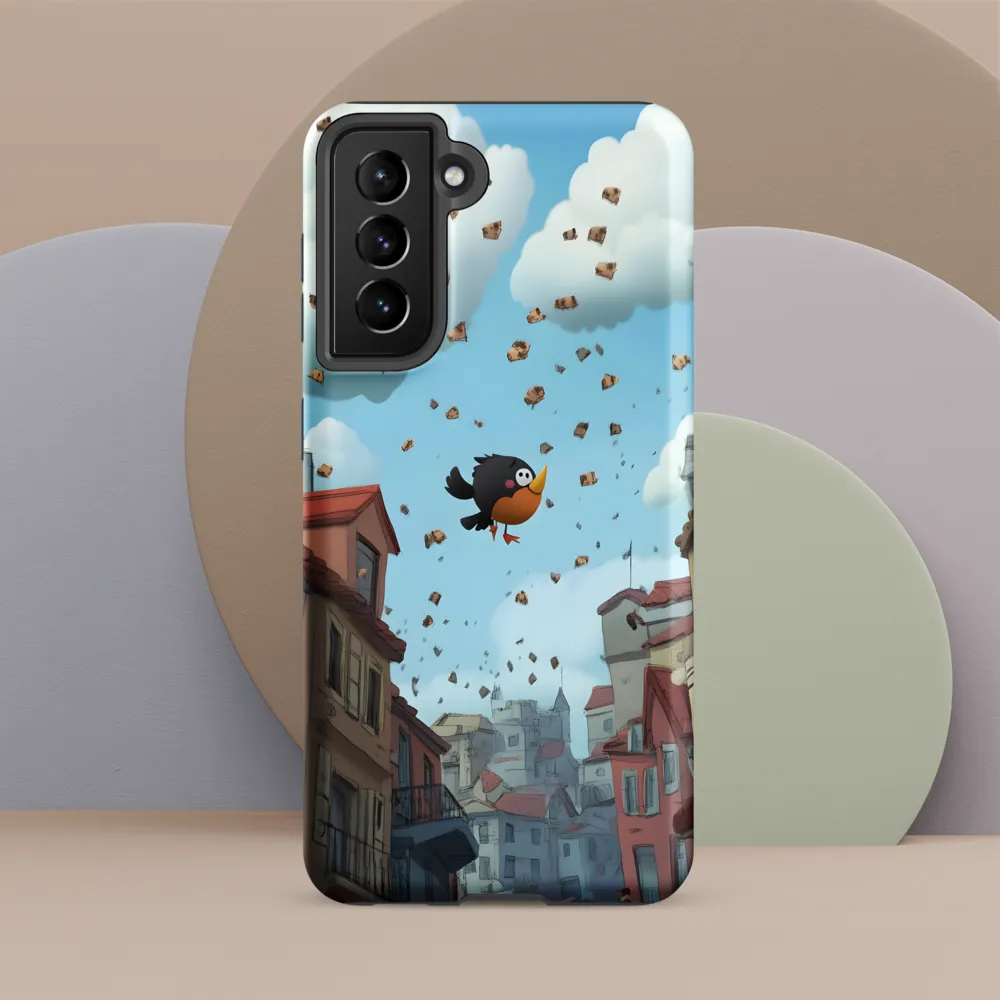 A Whimsical Flight Through Bread and Sky