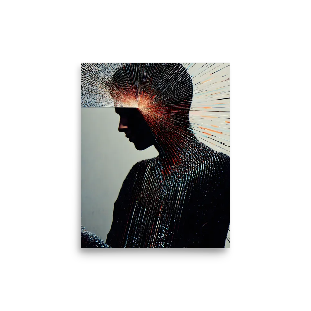 Radiant Reflection: An Abstract Journey of Thought | Poster | 8″×10″