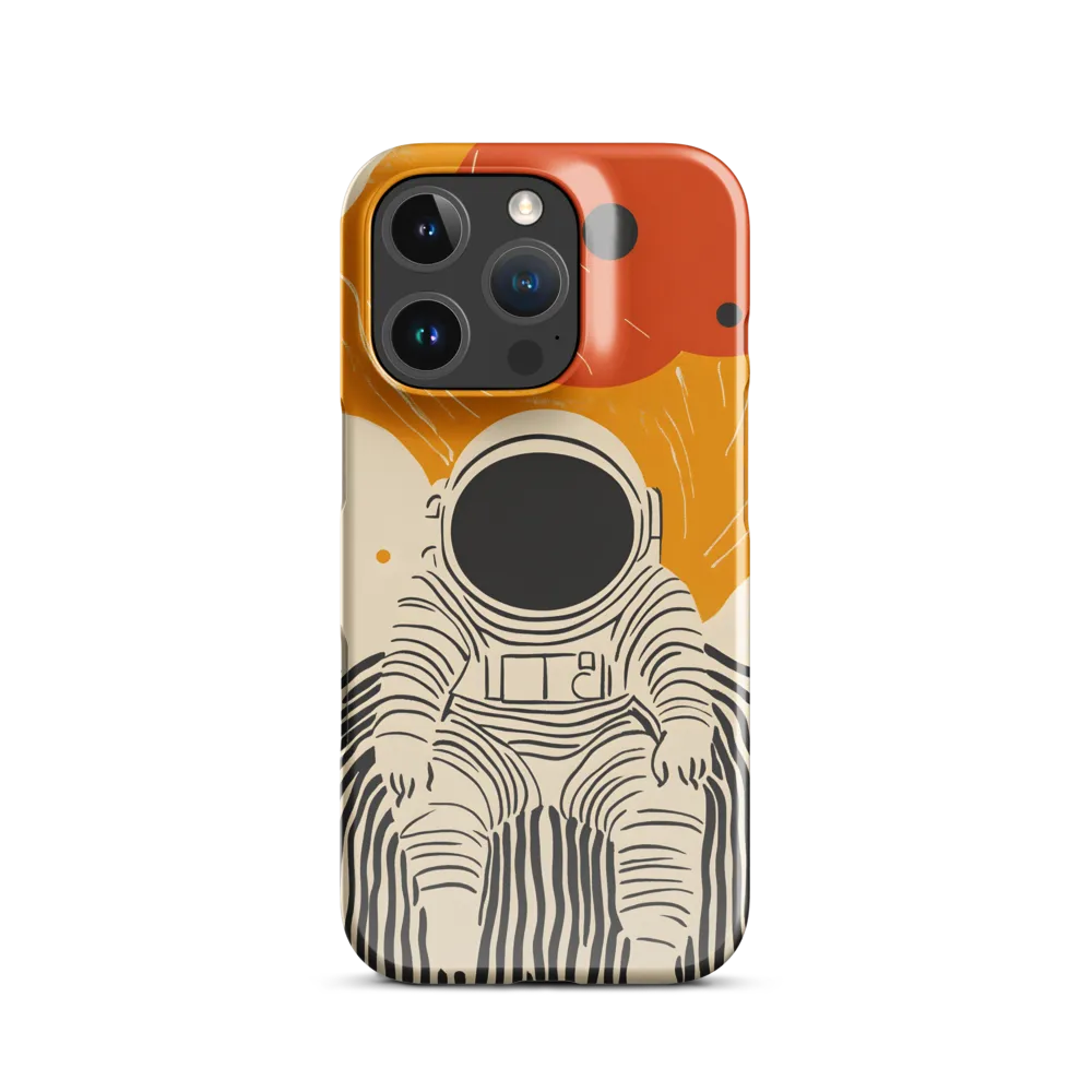 Astronaut in Cosmic Thoughts | Phone Case |  16 Pro | Snap Case | Glossy