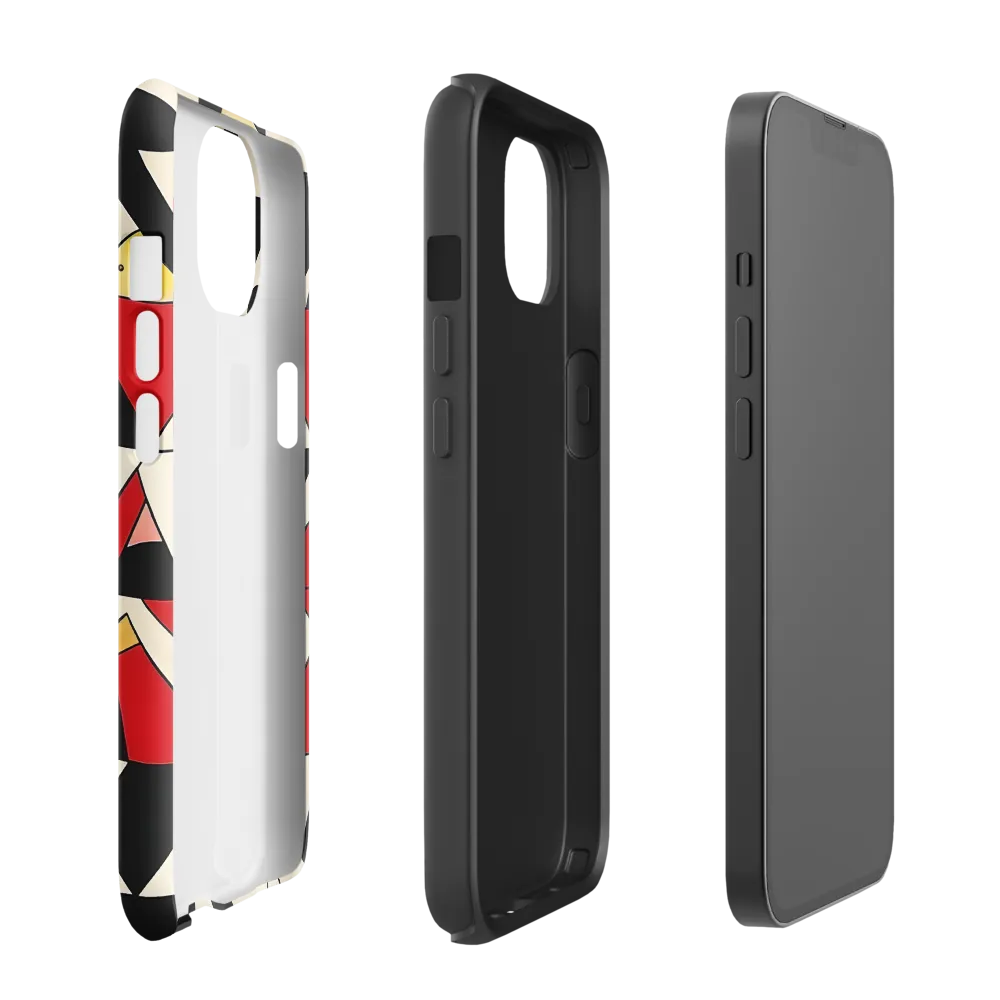 Dynamic Geometric Harmony | Phone Case |  13 | Tough Case | Matte