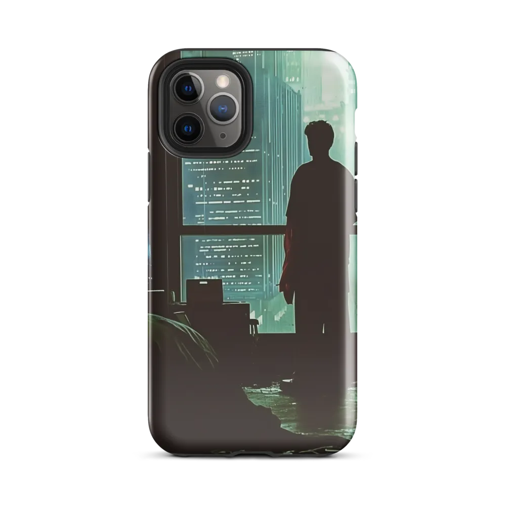 Silent Contemplation in a Futuristic Dystopia